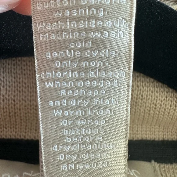 Banana Republic Blazer jacket cotton two tone Navy - Tan Size L Spandex . NWOT - Picture 6 of 9